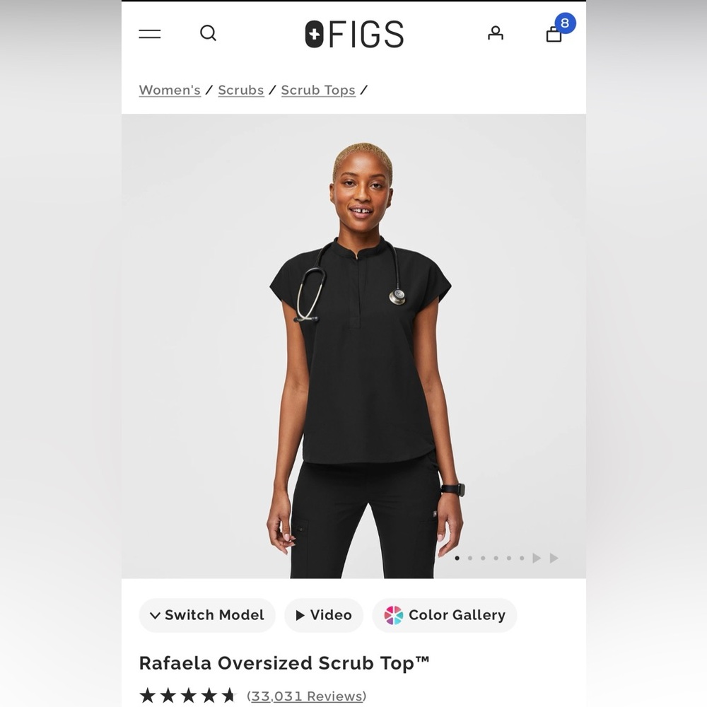 Figs Rafaela Oversized Scrub Top